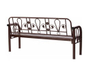 DATSUN 3 SEATER BENCH ANTIQUE BROWN