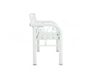 HAMIDA 3 SEATER BENCH WHITE