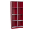 ECO 8 COMPARTMENT FILE CABINET RED + WHITE
