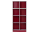 ECO 8 COMPARTMENT FILE CABINET RED + WHITE