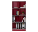 ECO 8 COMPARTMENT FILE CABINET RED + WHITE