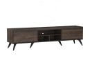 MAXTON 1.8M TV CABINET BLACK/COCOA