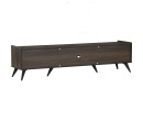 MAXTON 1.8M TV CABINET BLACK/COCOA