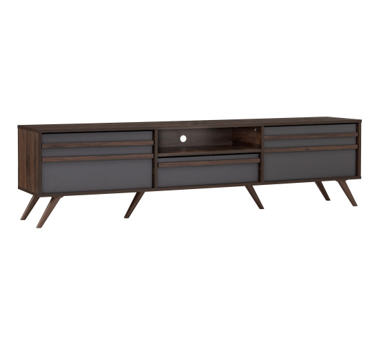 BLACKBURN 1.8M TV CABINET COLUMBIA/DARK GREY