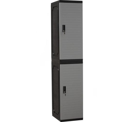 OPTIMUS TWO TIER LOCKER GREY/BLACK