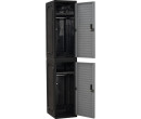OPTIMUS TWO TIER LOCKER GREY/BLACK