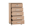 NAOMI 5 DRAWER DRESSER EBONNESE