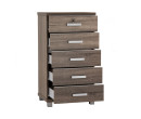 NAOMI 5 DRAWER DRESSER SONOMA DARK