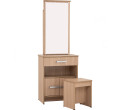 *NAOMI DRESSING TABLE WITH STOOL EBONNESE