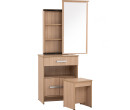 *NAOMI DRESSING TABLE WITH STOOL EBONNESE