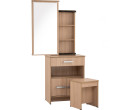 *NAOMI DRESSING TABLE WITH STOOL EBONNESE