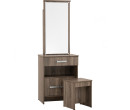 *NAOMI DRESSING TABLE WITH STOOL SONOMA DARK