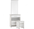 *NAOMI DRESSING TABLE WITH STOOL WHITE