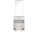 *NAOMI DRESSING TABLE WITH STOOL WHITE