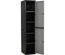 OPTIMUS SLIM STORAGE CABINET GREY/BLACK