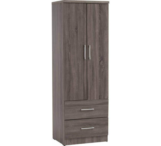 DUBLIN 2 DOOR WARDROBE SONOMA DARK