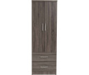 DUBLIN 2 DOOR WARDROBE SONOMA DARK
