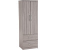 DUBLIN 2 DOOR WARDROBE GREY LINE 