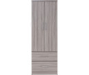 DUBLIN 2 DOOR WARDROBE GREY LINE 