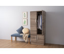 NAOMI 4 DOOR WARDROBE SONOMA DARK