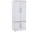 NAOMI 4 DOOR WARDROBE WHITE