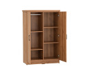 DUBLIN 2 DOOR LOW WARDROBE NATURAL OAK