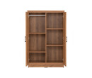 DUBLIN 2 DOOR LOW WARDROBE NATURAL OAK
