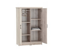 DUBLIN 2 DOOR LOW WARDROBE LIGHT OAK