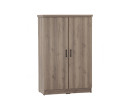 DUBLIN 2 DOOR LOW WARDROBE DARK OAK