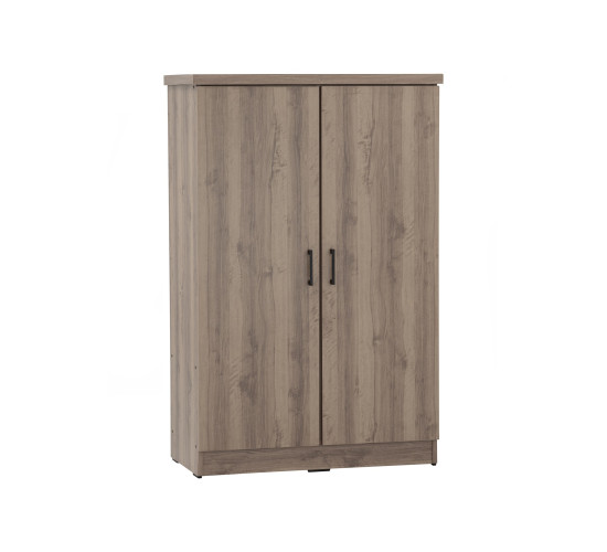 DUBLIN 2 DOOR LOW WARDROBE DARK OAK