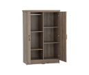 DUBLIN 2 DOOR LOW WARDROBE DARK OAK
