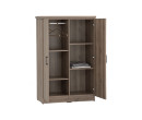 DUBLIN 2 DOOR LOW WARDROBE DARK OAK
