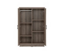 DUBLIN 2 DOOR LOW WARDROBE DARK OAK