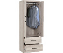 DUBLIN 2 DOOR WARDROBE LIGHT OAK