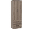 DUBLIN 2 DOOR WARDROBE DARK OAK