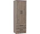 DUBLIN 2 DOOR WARDROBE DARK OAK