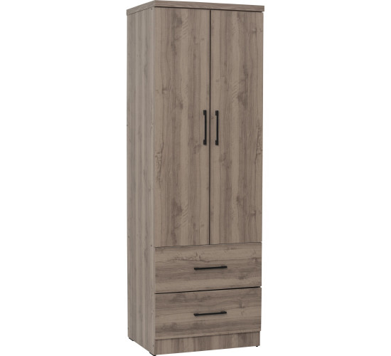 DUBLIN 2 DOOR WARDROBE DARK OAK