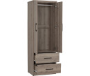 DUBLIN 2 DOOR WARDROBE DARK OAK
