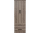 DUBLIN 2 DOOR WARDROBE DARK OAK