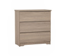DUBLIN 3 DRAWER DRESSER DARK OAK