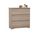 DUBLIN 3 DRAWER DRESSER DARK OAK