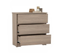 DUBLIN 3 DRAWER DRESSER DARK OAK