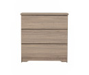 DUBLIN 3 DRAWER DRESSER DARK OAK
