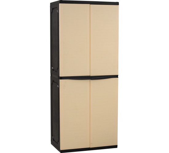 OPTIMUS LARGE STORAGE CABINET BEIGE/BLACK