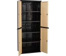 OPTIMUS LARGE STORAGE CABINET BEIGE/BLACK