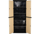 OPTIMUS LARGE STORAGE CABINET BEIGE/BLACK