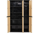OPTIMUS LARGE STORAGE CABINET BEIGE/BLACK