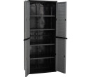 OPTIMUS LARGE STORAGE CABINET GREY/BLACK