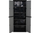 OPTIMUS LARGE STORAGE CABINET GREY/BLACK