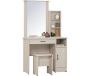 *DUBLIN DRESSING TABLE WITH STOOL LIGTH OAK